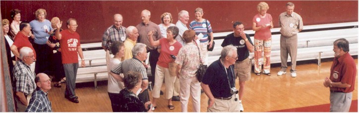 Class of '55 tours the gym