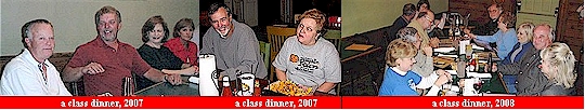 Class dinner photo strip